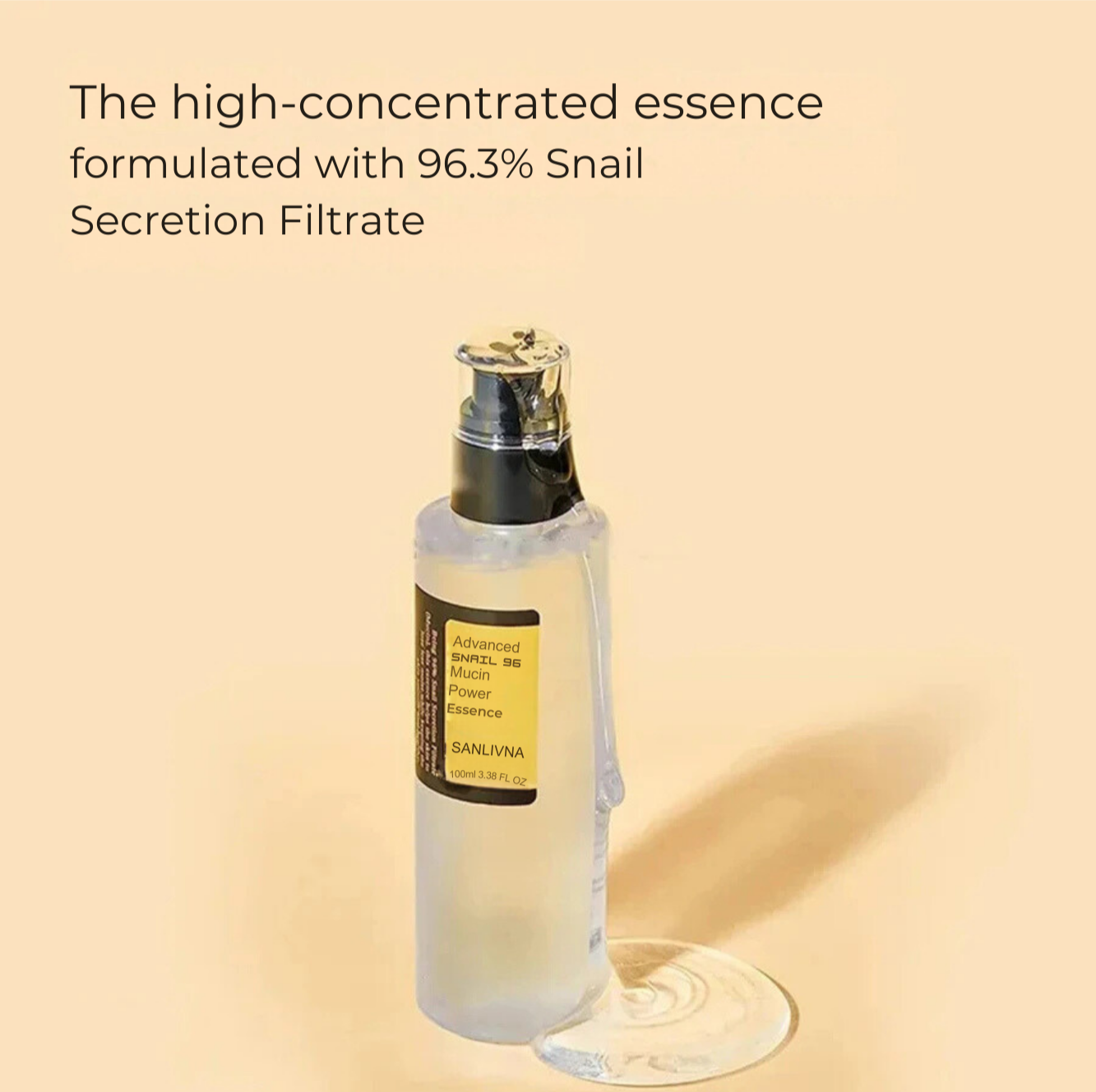 Essencial Snail Essence - Sérum Coreano de Reparação e Rejuvenescimento Facial