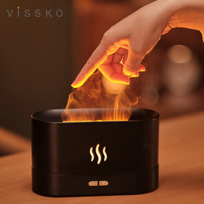 Essencial Flame - Difusor de Aroma e Umidificador com Lâmpada LED