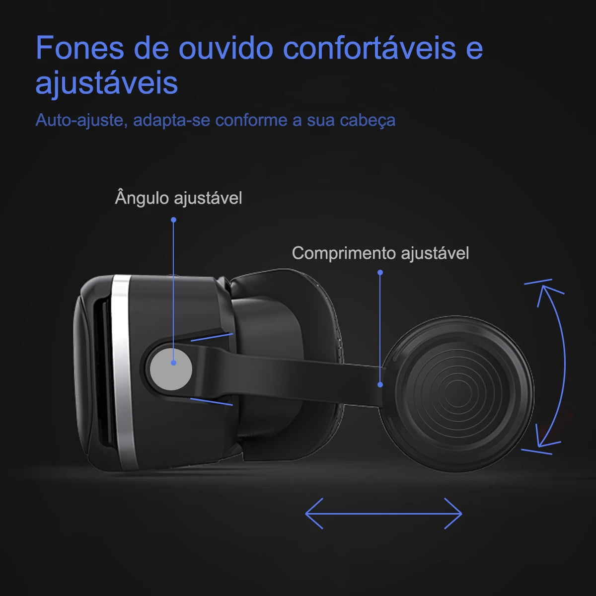 Essencial VR Glasses - Óculos de Realidade Virtual 3D para Smartphones